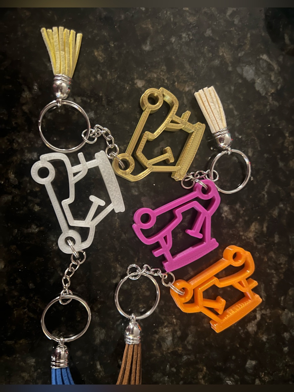 Mini Golfcart Keychain -assorted colors